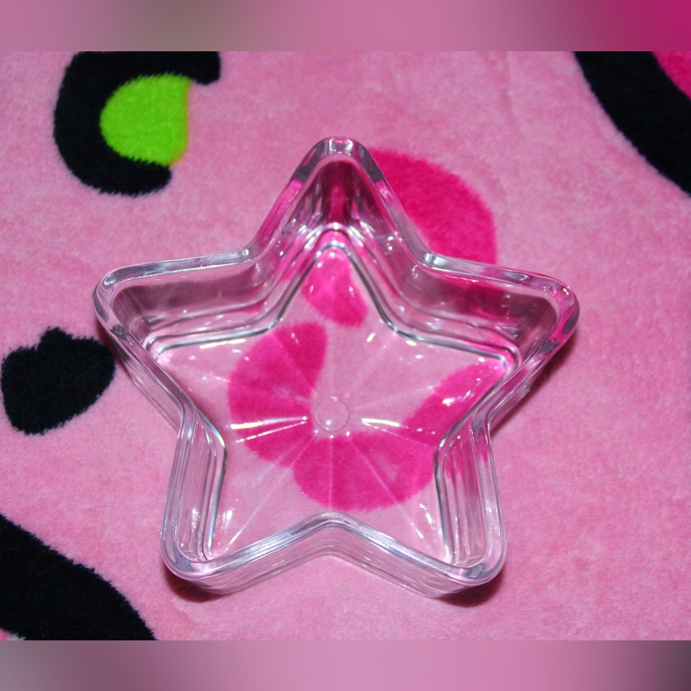 Clear Star-Shaped Glass Dish